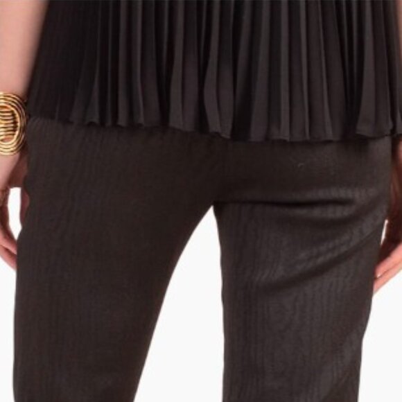 NWT Trina Turk Pants Solaris Wood Print Straight Leg Split Hem Pants SZ 16 $348 - Picture 2 of 4